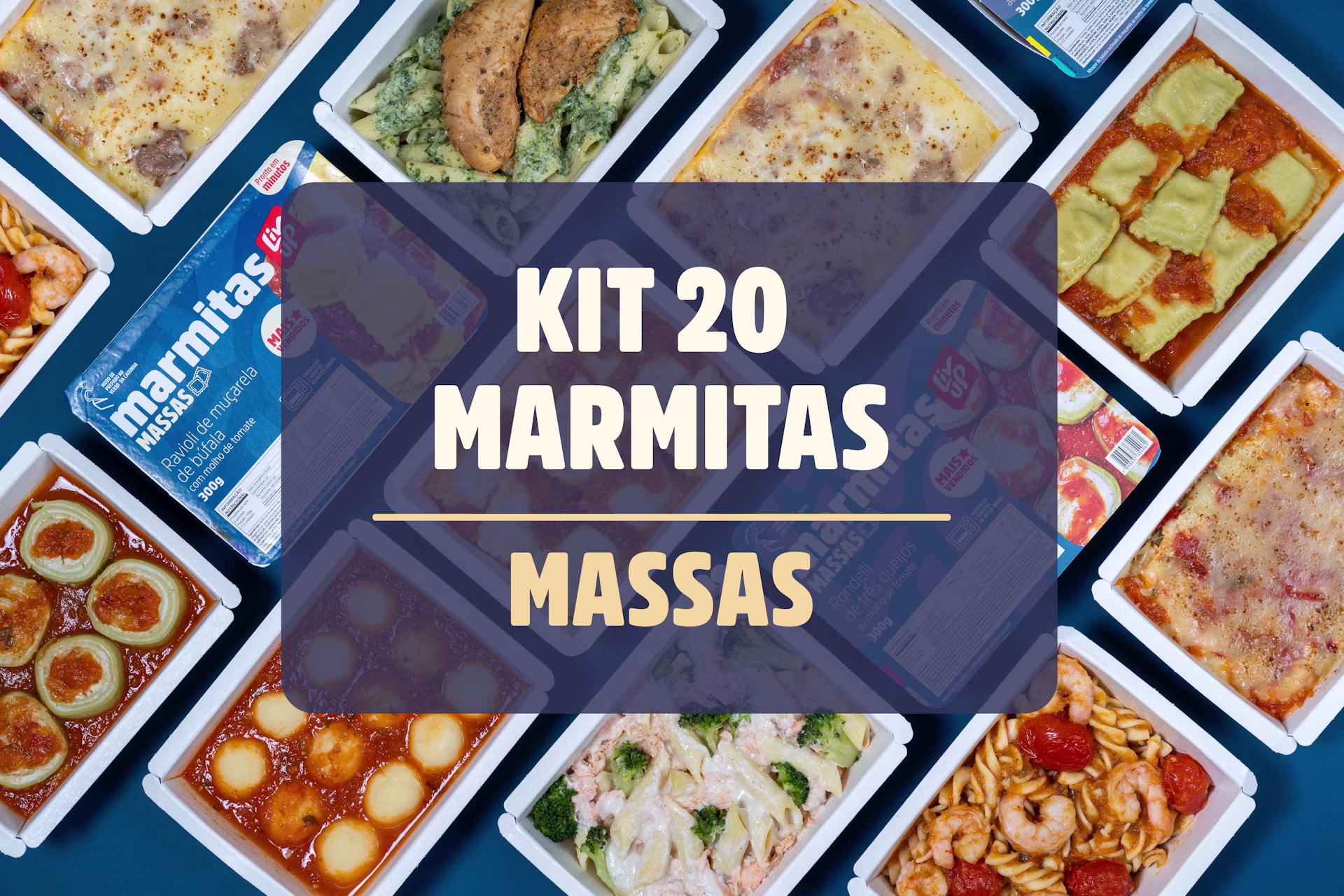 Kit 20 marmitas de massas