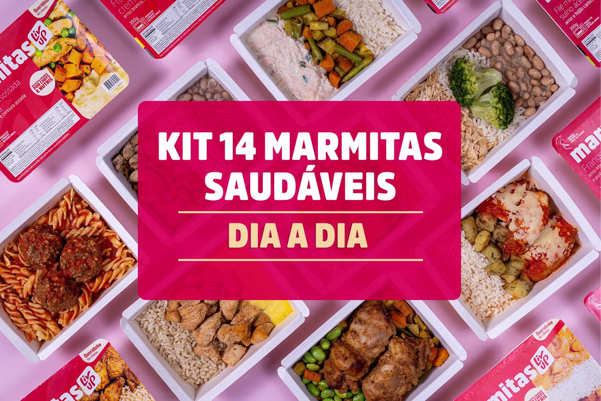 Kit 14 marmitas saudavel dia a dia
